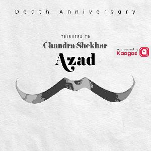 Chandra Shekhar Azad Punyatithi Posters ad post